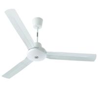 Vortice Nordik Evolution R Ventilateur de plafond silencieux 160 cm, 3 pales en acier, ventilateur d'air froid, rotation réversible, vitesse réglable, prédisposition kit lumière, fabriqué en Italie