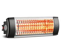 Vortice THERMOLOGIKA SOLEIL SYSTEM, Spot chauffant électrique infrarouge, Classe I, IP65, Intérieur et extérieur, Plafond, Mur, Noir, Argent