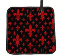 Vortithora Coussin de siège de stade pliable en forme de fleur de lys - Imperméable et portable - Petit tapis de camping pour camping, voyage, sports de plein air
