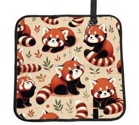 Vortithora Coussin de siège de stade pliable raton laveur, chat et panda rouge, imperméable, portable, petit tapis de camping pour camping, voyage, sports de plein air