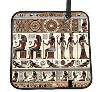 Vortithora Egyptian-Horus-Ra-Falcon Coussin de siège de stade pliable imperméable et portable Petit tapis de camping pour camping, voyage, sports de plein air événements