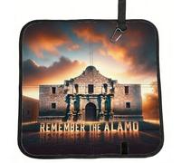 Vortithora Remember-The-Alamo-Texas Coussin de siège de stade pliable imperméable et portable Petit tapis de camping pour camping, voyage, sports de plein air