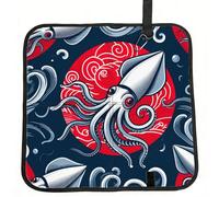 Vortithora Squid-Blessing-Japan Coussin de siège de stade pliable imperméable et portable Petit tapis de camping pour camping, voyage, sports de plein air