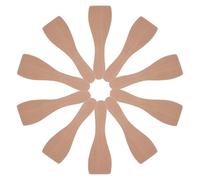 VOSAREA 10 Pièces Petite Spatule Droite en Bois de Hêtre