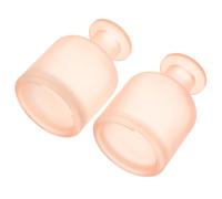 VOSAREA 2 Pièces Bouteille Diffuseur D’arômes en Verre Rose Mat, | Rechargeable, Diffusion Équilibrée du Parfum, Entretien Facile, pour Voiture et Spa, Usage Décoratif