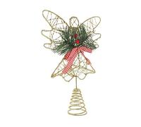 VOSAREA 2 Pièces étoile d'arbre d'ange d'arbre étoile d'e Scintillante Ornement d'e de Noël décor LED Christmas Tree Xmas Tree décoration de Noël Décor de Le Fer
