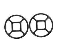 VOSAREA 2pcs Support pour Wok Cuisine Grille de Cuisson Cuisine Résistant la Chaleur Multifonctionnel pour Cuisinière