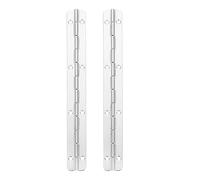 VOSAREA 2pièces Charnière Piano Longue pour Boîte Bois Charnière de Porte Robuste pour Meubles Armoires et Tables Pliantes Lot