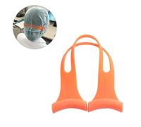VOSAREA 3 Pièces Crochet de Masque Boucle D'extension de Masque en Silicone Orange Léger et Facile à Transporter pour Hommes et Femmes