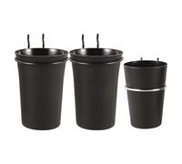 VOSAREA 3 Pièces Gobelet de Rangement pour Panneau Perforé, 5 Trous | Crochets, Installation Facile, Tri, pour Atelier et Bureau, Organisation Modulable