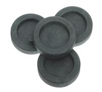 VOSAREA 4 Pièces Roue de Fontaine Feng Shui Extérieure Accessoire de Fontaine Meule en Plastique Noir Forme Meule Intérieur et Jardins Résistante aux Intempéries