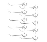 VOSAREA 50 Pièces Crochet pour Panneau Perforé à Trois Branches en Fer | Perçage, Rangement Suspendu pour Maison et Collège, pour Clés et Chapeau, Espace Derrière Porte