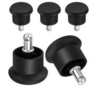 VOSAREA 5pcs Patins en Feutre Chaises Glisse roulettes Meubles de Remplacement pour Bureau Maison (Noir)