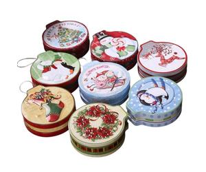 VOSAREA Boîte à Bonbons Ronde en Fer-blanc pour Noël, Édition Spéciale Fête Xmas, Design Pingouin, pour Collections et Mariages, Technologie Avancée