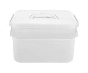 VOSAREA Boîte de Rangement Design Simple Grosse Capacité en Pp Compartiments Détachables et Fermeture Pratique pour Outils de Manucure pour Nail Art