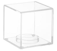VOSAREA Boîte de Rangement Transparente Carrée et Permettant Une Visibilité des Balles et Petites Figurines en Acrylique Simple et Élégante, Petite Boîte Transparente Facile à