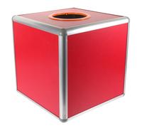 VOSAREA Boîte de Tirage en Alliage D'aluminium Boîte à Loterie Carrée Opaque pour Jeux de Fête Urne pour Billets et Accessoire de Tirage pour Événements et Animations Couleur