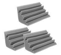 VOSAREA Carreaux muraux acoustiques en mousse blanche 3 unités 12x12x24 cm pour absorption basse fréquence en cinémas et salles moyennes