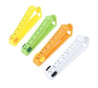 VOSAREA Clips de Fermeture Alimentaire en Plastique 12pcs, Pince Scelleuse Portable et Résistante pour Sachets de Chips et Café, la Cuisine et Maison Couleur Aléatoire