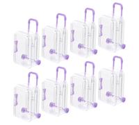VOSAREA Coffret de 8 Mini Boîtes à Valise en Ps pour Mariage et Décoration de Fête, Stockage de Bonbons et Petits Accessoires pour Voyage