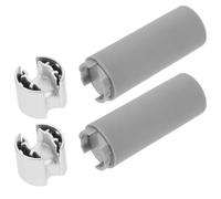 VOSAREA Cordons de Stores Enrouleurs Design Gris Élégant, Installation Facile 2pcs Poids Métalliques et Plastique pour Volets Roulants et Stores Verticaux