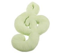 VOSAREA Coussin Décoratif Oreiller Lombaire en Peluche Douce à Notes de Musique Vert Clair Artistique et Polyvalent pour Décoration de Salons et Amateurs de Musique