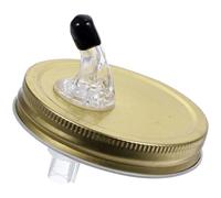 VOSAREA Couvercles de Bocaux Bec Verseur pour Bocal Couvercle Verseur Large Ouverture Fer Blanc et Acrylique pour Verser Facilement Anti-éclaboussures la Cuisine pour Sauce Soja