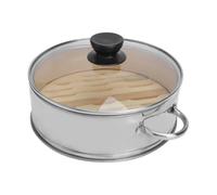 VOSAREA Cuiseur Vapeur Réutilisable en Acier Inoxydable Couvercle, Panier Vapeur Pratique pour Cuire Pommes de Terre et Desserts, la Cuisine Familiale