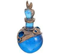 VOSAREA Décoration Artisanale en Résine Bleu pour Bouteille de Potion Magique Design Créatif et Solide, Ornement Charmant pour Décoration de Chambre