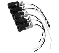 VOSAREA Douilles de Lampe E12 Support Robuste Lot de 5 avec Fil en Bakélite pour Ampoules LED, pour Chandeliers et Lampes Décoratives