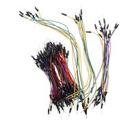 VOSAREA Kit de 65 Câbles de Couleurs Aléatoires pour Plaque D'essai, Fils de Cuivre Massif, Assortiment de Fils Conducteurs Multifonctions Couleur Aléatoire pour