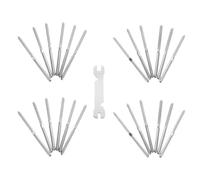 VOSAREA Kit de Garde-corps de Terrasse en Acier Inoxydable Vis à Bois à Sertir, Haute Résistance et Étanche, Adapté pour Usage Intérieur et Extérieur