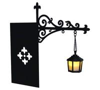 VOSAREA Lampe Décorative de Bibliothèque Rétro Noire, Mini Éclairage | Clip Métallique, Pages Ouvertes, LED sans Fil, pour Coin Lecture et Bureau, Style Classique