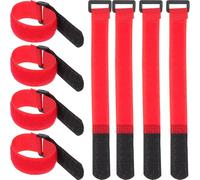VOSAREA Lot De 20 Serre-Câble En Nylon Rouge Réutilisables Organisateur De Câbles Pour Tuyau Et Câbles De Casque Garage 7.87 X 0.79 Pouces