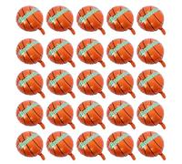 VOSAREA Lot de 25 Ballons Aluminium de Basket-ball Orange 18 Pouces pour Décoration de Fête et Accessoires de Festival en Aluminium