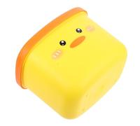 VOSAREA Mini Poubelle à Couvercle Basculant en Plastique Jaune avec Design Canard Adorable, Capacité Moyenne, Résistante aux Chocs, pour Chambre et Salon