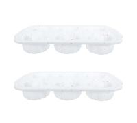 VOSAREA Moule à Donuts en Silicone avec Armature Métallique 6 Cavités 2 Pièces Distribution Uniforme de Chaleur Démoulage Facile pour Pâtisserie Familiale et Petits Déjeuners