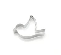 VOSAREA Moules à Gâteau en Acier Inoxydable Forme Pigeon 4 Pcs Anti-rouille et Antiadhésifs pour Pâtisserie Professionnelle et Décoration de Desserts