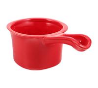 VOSAREA Mug Rouge Vintage en Céramique Forme Louche pour Café et Thé | Porcelaine Brillante, Intérieur Lisse, Usage Quotidien à Maison Bureau, pour Lait et Petit-déjeuner
