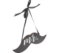 VOSAREA Panneau Décoratif Mariage en Bois Foncé pour Porte D'entrée Décoration Créative Ruban, pour Fête et Ambiance Extérieure