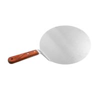 VOSAREA Pelle à Pizza en Acier Inoxydable, Pelle à Gâteau, Argentée, pour Pizza et Tartes, la Cuisine, Facile à Nettoyer, Ne Se Déforme Pas, Manche en Bois