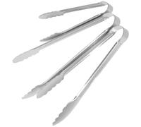 VOSAREA Pinces Cuisine en Acier Inoxydable 3 Pièces pour Buffet et Grillade, Sûres et Résistantes, Ustensiles Polyvalents pour Aliments
