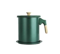 VOSAREA Pot à Huile Filtre de Précision en Acier Inoxydable 1,4l Poignée, Ustensile Cuisine pour Filtrer et Stocker L'huile Design Moderne