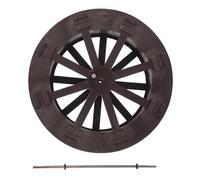 VOSAREA Roue Fontaine de Table Rotative en Plastique et Acier Inoxydable pour Décor Intérieur, Fontaine Eau Décorative Rotation Dynamique, pour Aménagement Maison