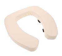 VOSAREA Siège de Toilette Rembourré et Souple Rehausseur de Siège de Toilette Pvc et Éponge Blanc Seniors et Garçon et Filles