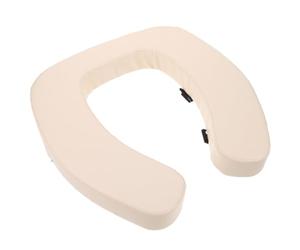 VOSAREA Siège de Toilette Rembourré et Souple Rehausseur de Siège de Toilette Pvc et Éponge Blanc Seniors et Garçon et Filles