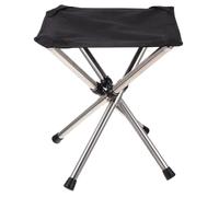 VOSAREA Tabouret Pliant de Pêche Portable en Acier Inoxydable, Design Pliable Détails Délicats, pour Jardin et Activités en Plein Air