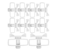 VOSAREA Tendeurs de Clôture Électrique Lot de 10 pour Maintenir la Tension et Sécuriser Le Bétail en Abs Blanc Isolateurs Robustes Adaptés pour Jardin et Ferme