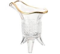 VOSAREA Verre à Boire Empereur Vintage Trépied 100ml en Verre pour Maison | Base à Trois Pieds, Style Rétro Décoratif, Prise Confortable, Usage Quotidien et Soirées à Domicile