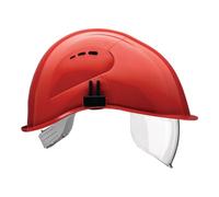 Casque de protection VisorLight rouge carmin PE EN 397 VOSS